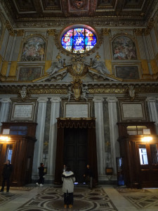 Inside the entry of St Mary Major