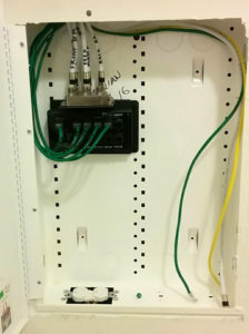 Structured wiring panel