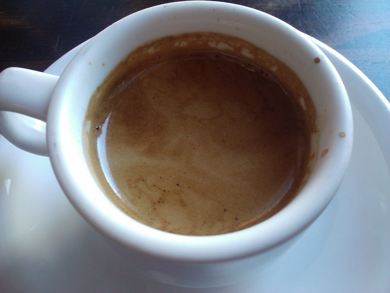 A small cup of espresso