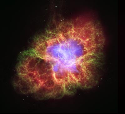 Composite image of the Crab Nebula