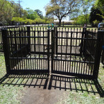 Mixson Ave Dog Park gate
