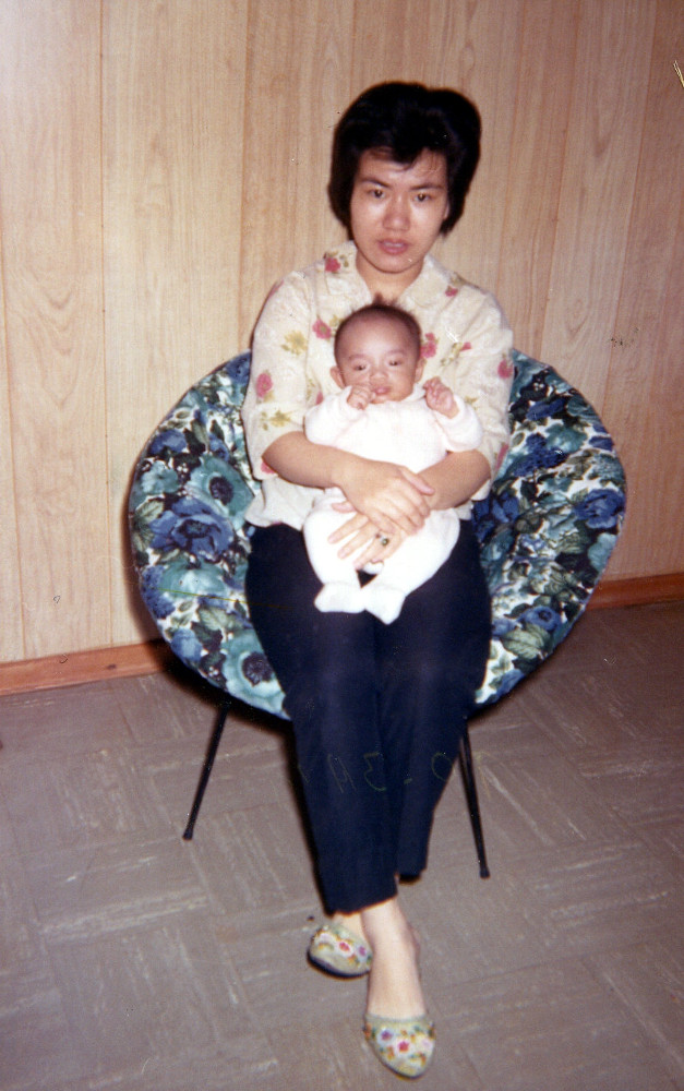 Mom and baby me 1970