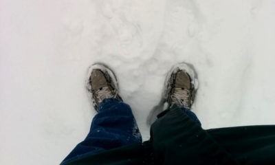 Almost ankle deep snow
