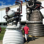 Saturn V rocket engines at Rocket Park