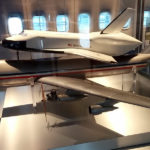 Model airplane and shuttle