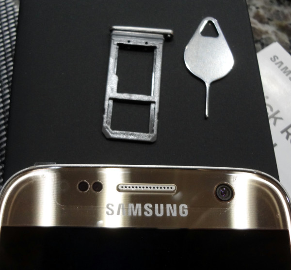Galaxy S7 SIM/SD card holder and extraction tool