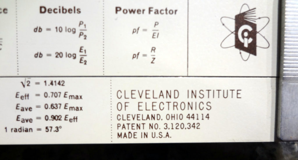 Pickett N-515-T Cleveland Institute of Electronics Electronics slide rule
