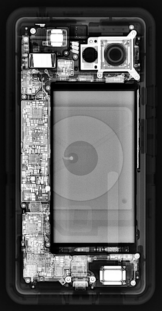 X-ray image of a Pixel 6 smartphone